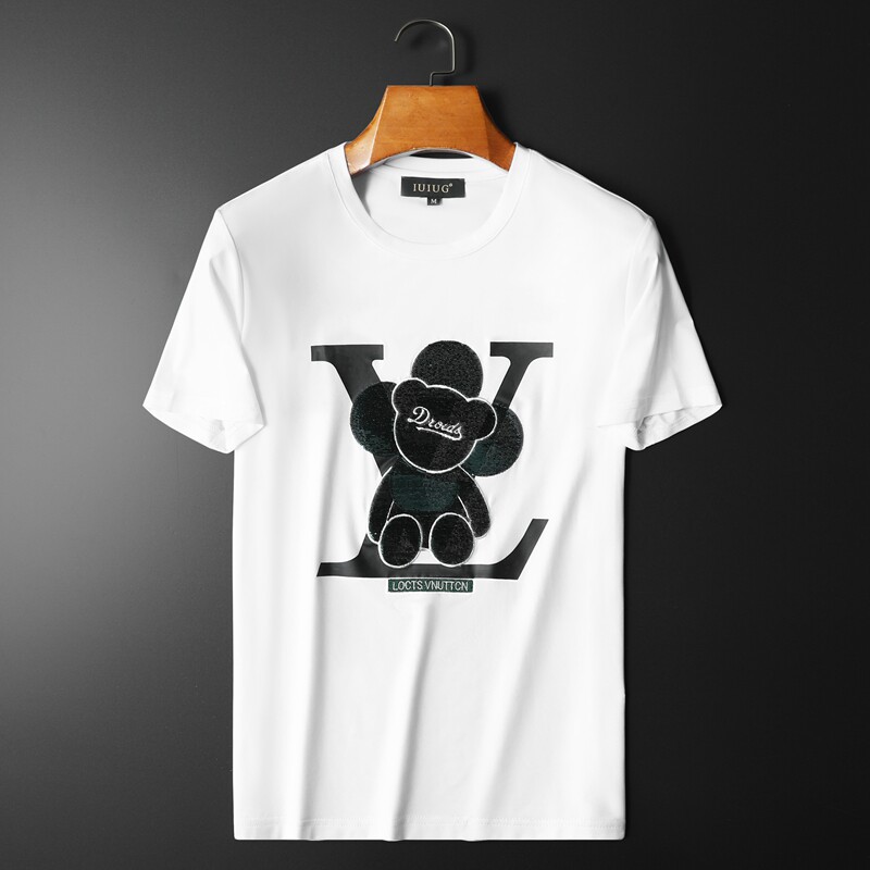 2022欧洲站夏季新款伦古奇潮流丝光短袖t恤男D215-27759-P75，男装T恤，电商D320(原D215)