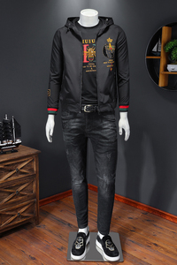 D215-27028-P160  欧洲站2022秋季新品潮流刺绣男外套夹克图片
