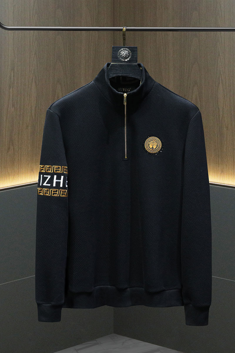 2023秋冬新款IUIUG精品斐勒棉拉链卫衣打底衫D320-87367-P135,男装卫衣,电商D320(原D215)