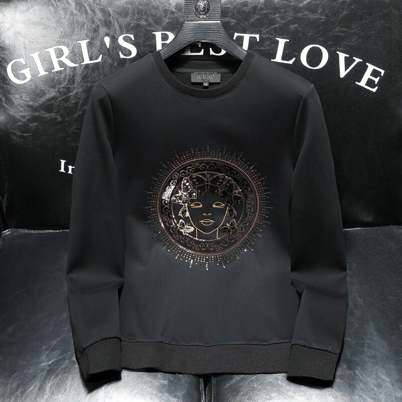 D215-27442-P1252022秋季新款刺绣双丝光长袖卫衣打底衫男沙发，男装卫衣，电商D320(原D215)