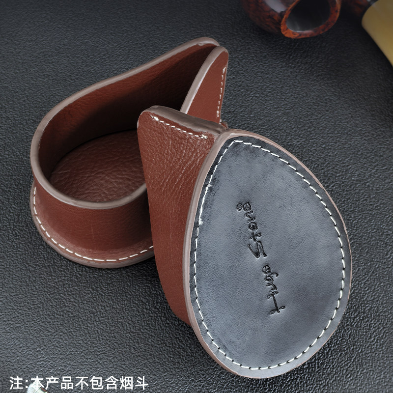 真皮烟斗架牛皮斗座8deco同款图片