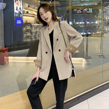 炸街小西装外套女春秋款新款设计感小众韩版宽松休闲气质西服上衣