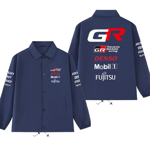 TOYOTA丰田车队服GR赛车衣服汽车男女春秋教练夹克工装外套百搭潮