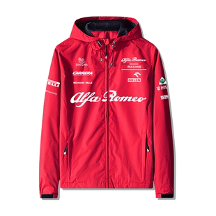 阿尔法罗密欧F1车队赛车服夹克冲锋衣男工作服alfaromeo上衣外套