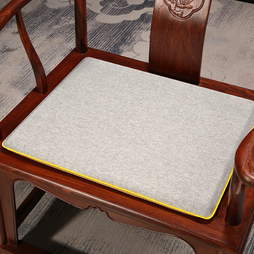 雍盛棉麻中式红木椅子坐垫茶椅垫