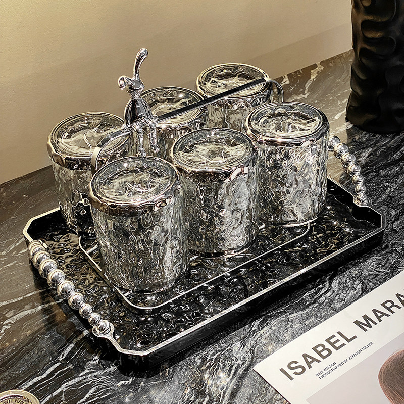 玻璃杯子套装家用下午茶杯具茶具轻奢高档客厅耐热泡茶壶喝水杯
