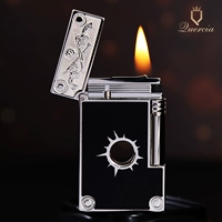 Латунная джинсовая зажигалка с боковым колесиком на керосине, подарок на день рождения