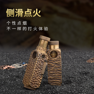 【quercia旗舰店】发哥同款弗拉米多cz版手雕做旧烟斗煤油打火机