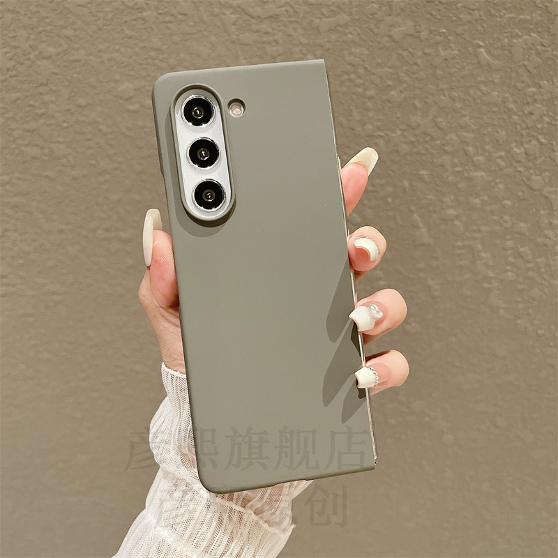 肤感磨砂适用三星fold5手机壳ford5男f3女zflod4折叠屏ford5超薄w22全包flod5新GalaxyZFold4纯色5g保护套w23