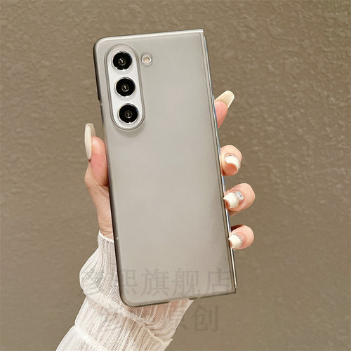 肤感磨砂适用三星fold5手机壳fold6男f3女zflod4折叠屏ford5超薄w22全包flod5新GalaxyZFold4半透5g保护套w23