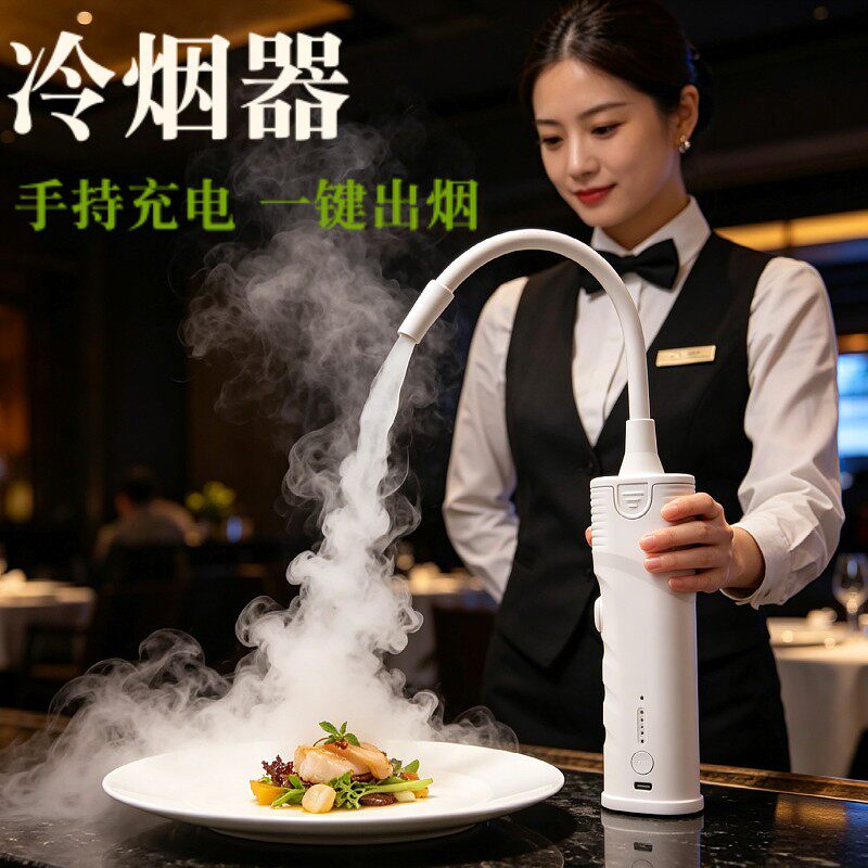 西餐摆盘手持冷烟机烟熏枪