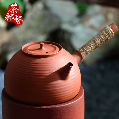 潮州张少冬纯手拉朱泥岩矿砂铫壶