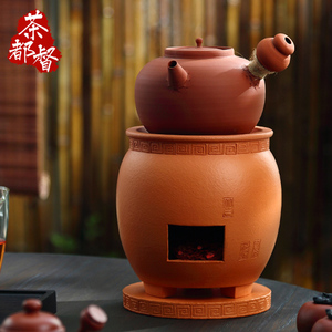 龙桂强手工红泥炭炉煮茶炉碳炉
