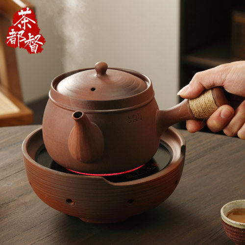 茶都督手工老岩泥煮茶壶烧水陶壶