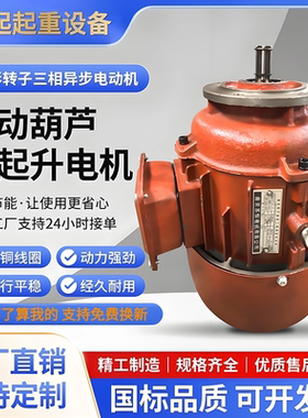 南京起重机电动葫芦跑车运行主起升电机ZDY/ZD/YDE锥形行车电机