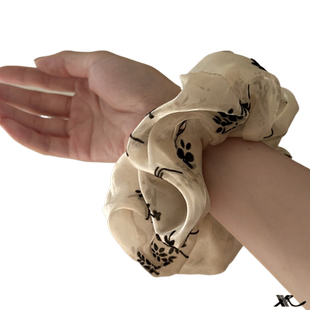 手腕情结!法式布艺花朵发圈!复古简约头绳百搭发绳女盘发器皮筋