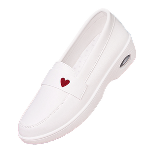 白色护士鞋女软底透气夏季防滑不累脚气垫美容院医护人员工作鞋子