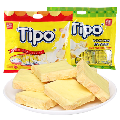 越南进口Tipo鸡蛋牛奶面包干整箱