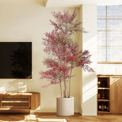 假绿植装饰仿真室内南天竹客厅高端轻奢摆件大型高级仿生落地盆栽