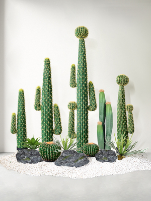 仙人掌彷真绿植室内客厅落地盆栽装饰摆件高级感彷生热带植物假树