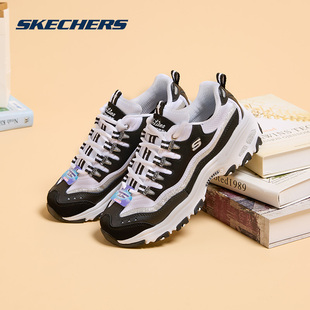 厚底百搭休闲运动鞋 Skechers斯凯奇女鞋 老爹鞋 23年年秋潮流熊猫鞋