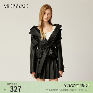 T恤女 商场同款 摩萨克春法式 白色弹力针织修身 短袖
