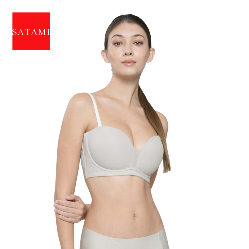 可拆卸肩带C型钢圈稳定承托文胸
