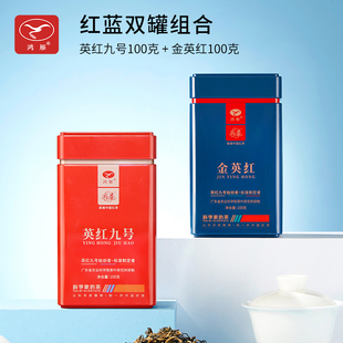 鸿雁农科院茶科所英红九号红茶100g+金英红春茶明前茶100g组合装