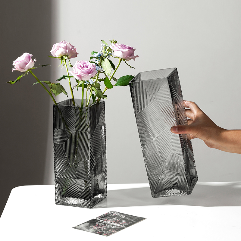 子奕玻璃花瓶客厅装饰摆件