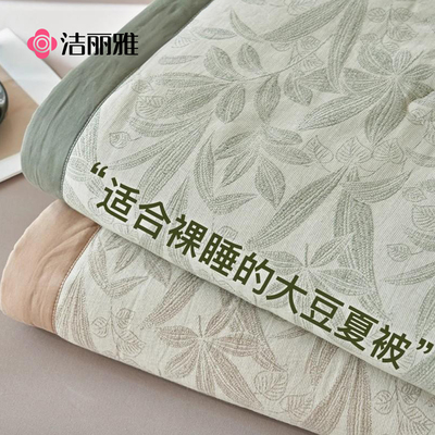 洁丽雅A类大豆夏被空调被纯棉