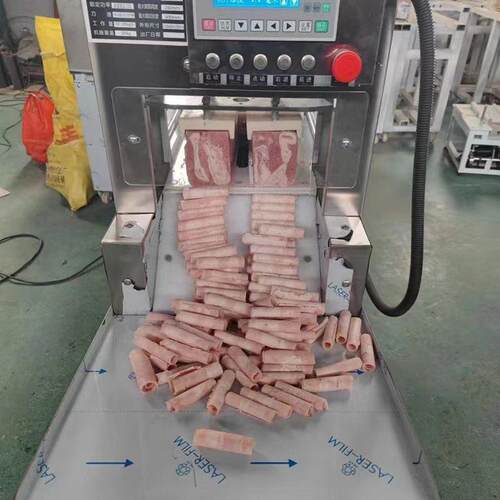 全自动肥牛羊肉冻肉切片机 牛肉卷羊肉卷机 商用数控牛羊肉切片机