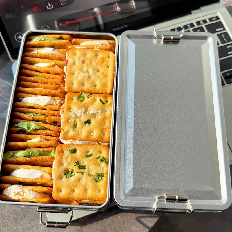 台湾风味！香葱牛轧糖夹心饼干铁盒装牛扎特产休闲小零食网红小吃