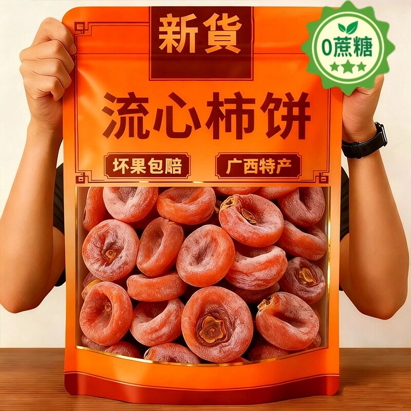 富平柿饼官方旗舰店正宗陕西流心黄油柿饼吊柿饼独立包装2025新货