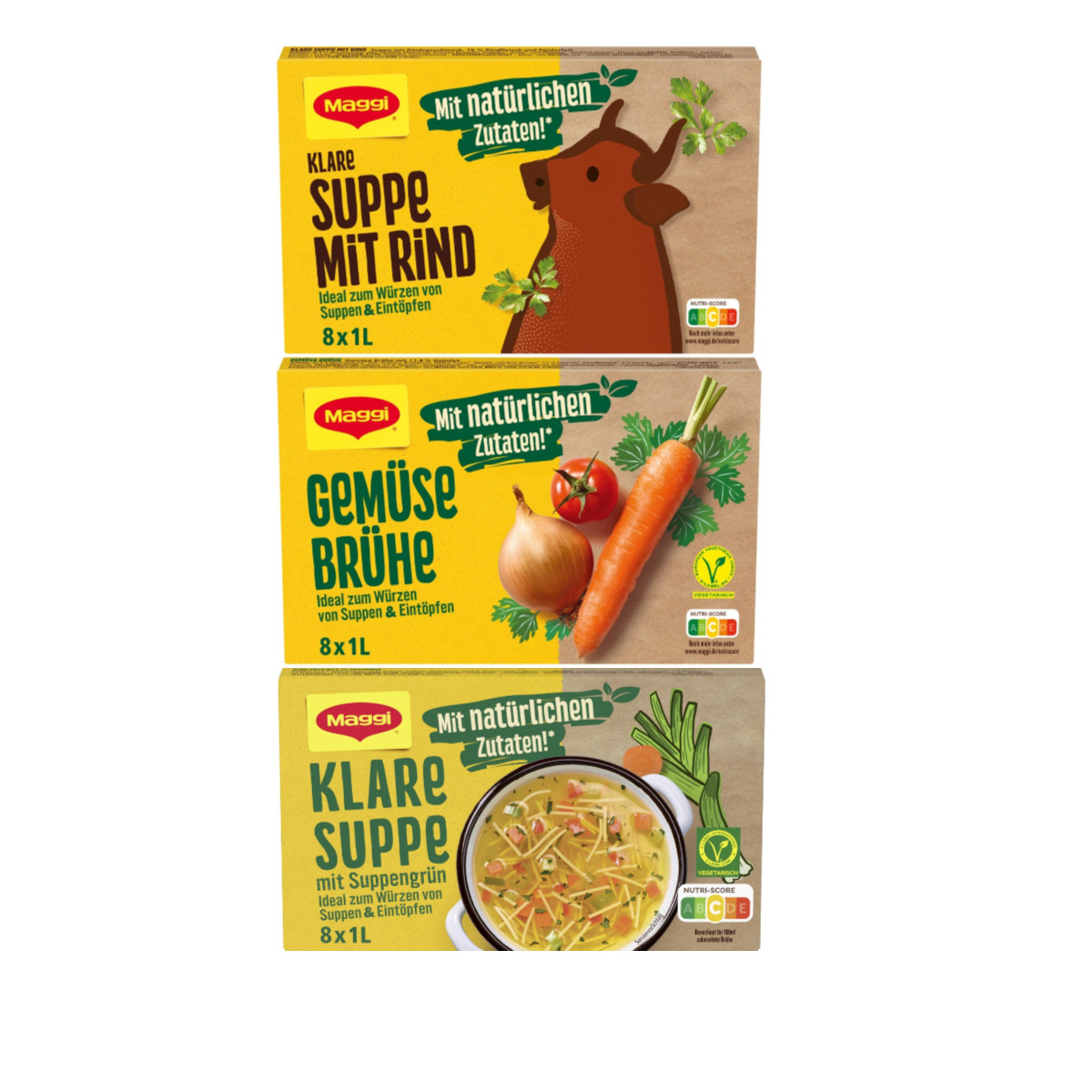 德国Maggi Klare Suppe Rind Gem&uuml;sebr&uuml;he牛肉汤素食菜汤调味粉
