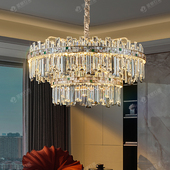 客厅吊灯2025新款 中山灯饰轻奢餐厅水晶吊灯大气高端别墅大厅主灯
