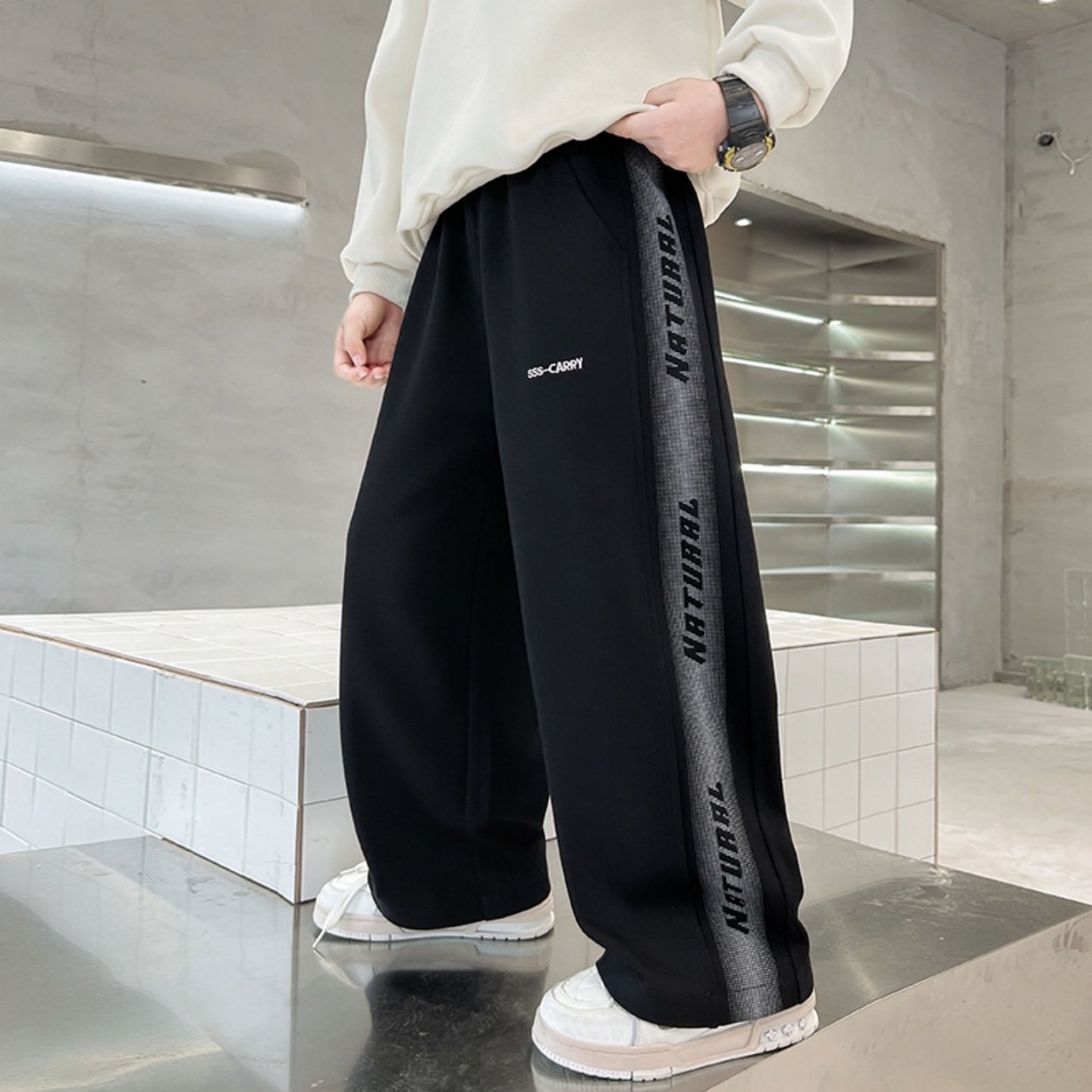 男童裤子春秋款2026新款帅气男孩春装运动卫裤儿童直筒时髦休闲裤,童装/婴儿装/亲子装,运动裤卫裤,淘宝优惠券,粉丝福利购,淘宝优惠卷