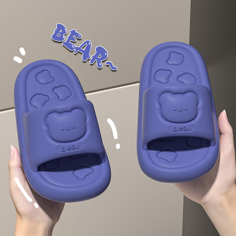 厚底小熊儿童拖鞋男童2025夏季新款室内居家踩屎感EVA亲子凉拖鞋