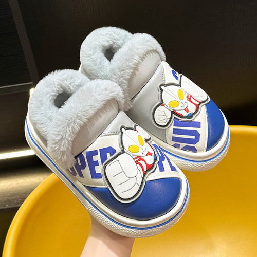 正版儿童棉拖鞋男童秋冬2024新款