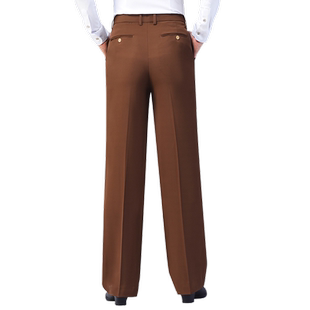 梵尊威新款舞蹈裤男士拉丁国标交谊舞裤口袋摩登广场舞裤阔腿直筒