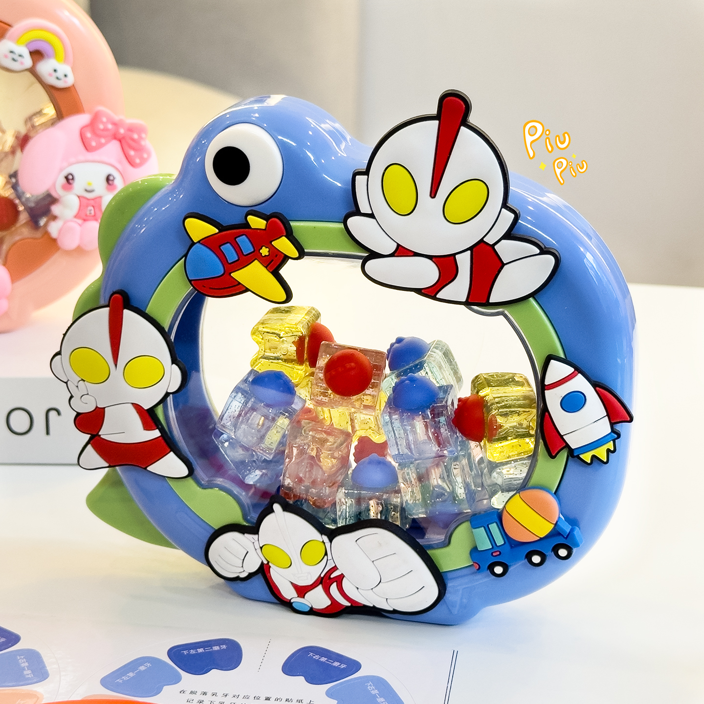 卡通恐龙款儿童牙齿收藏盒乳牙收纳盒换牙纪念盒女孩男孩储存掉牙