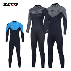 2/3mm ZCCO连体横拉链潜水服长袖保暖游泳衣男女潜水衣冲浪浮潜服