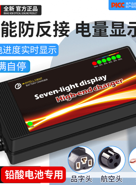 12V充电器铅酸蓄电池智能冲电器单块20A电动车电瓶快充摩托车通用
