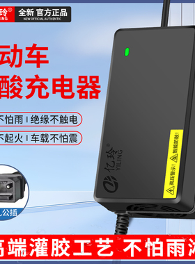适用立马电动车电瓶充电器48V60V20AH72伏新国标铅酸通用原装三轮