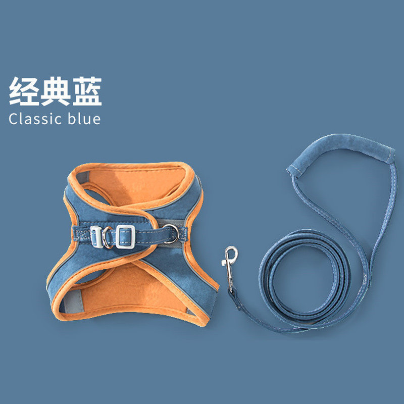 小鹿犬专用牵引绳1斤狗狗胸背带遛狗绳子背心式小体幼犬用品大全