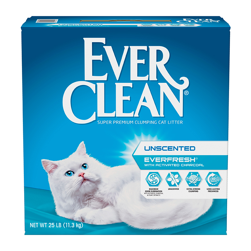 【自营】everclean猫砂膨润土原装进口蓝白绿紫红标11.3KG*3