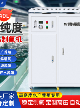 5升10L40L100工业小型高浓度制氧机水产养殖鱼缸专用移动纯氧气机