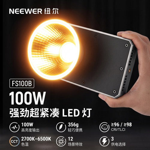 纽尔FS100B双色温强劲紧凑LED灯