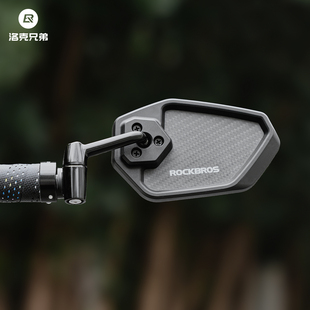 洛克兄弟把堵后视镜山地车平把公路自行车反光镜倒车镜安全观后镜