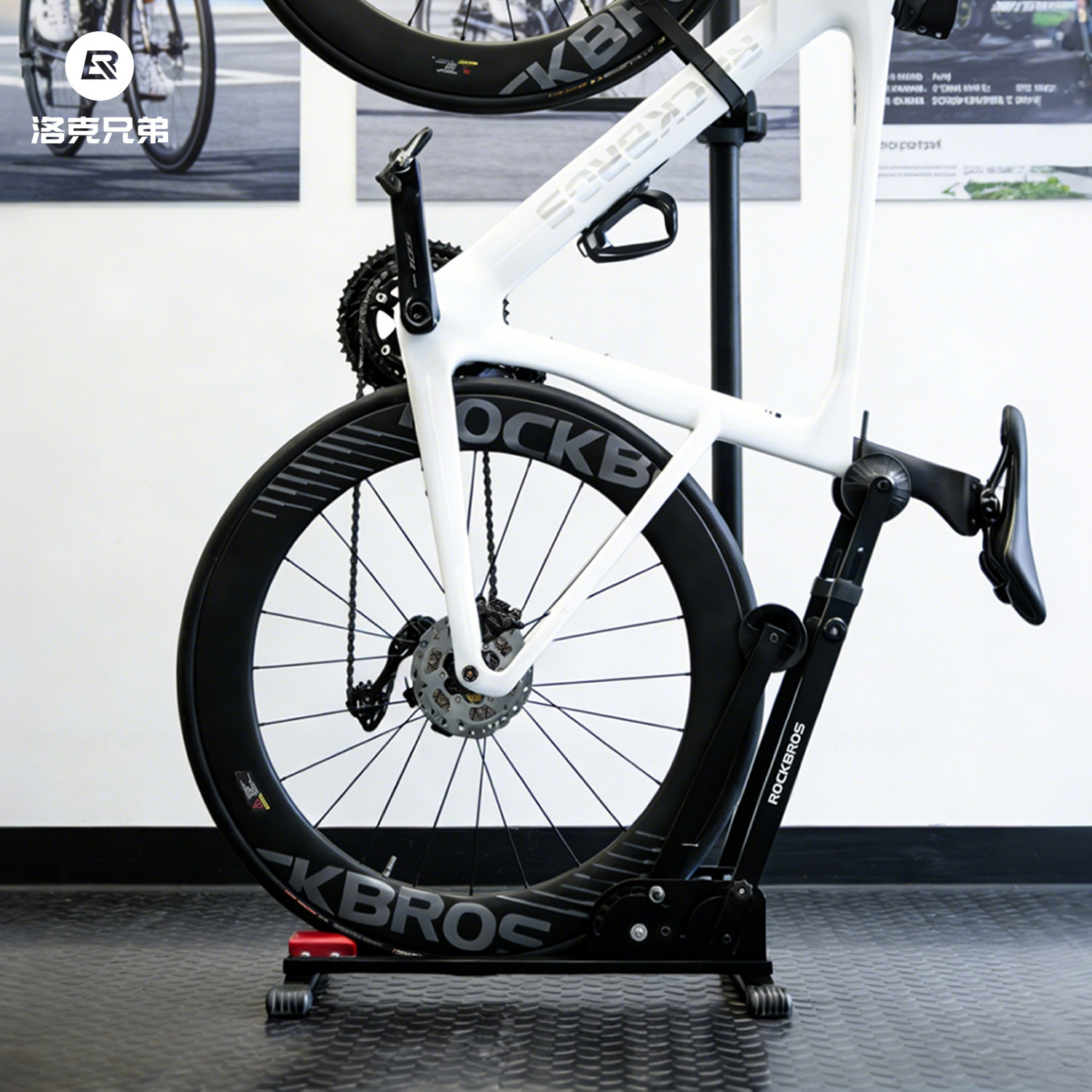 洛克兄弟双杆自行车停车架山地公路车折叠车维修支撑架家用展示架