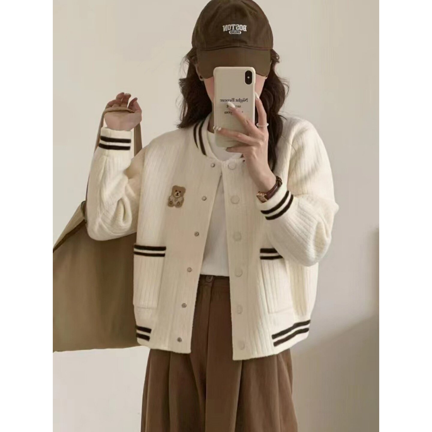 韩国短款棒球服外套女2026年春秋季新款百搭时尚休闲夹克开衫上衣